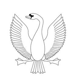 Раскраска: лебедь (Животные) #5010 - Раскраски для печати