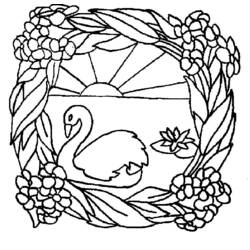 Раскраска: лебедь (Животные) #5028 - Раскраски для печати