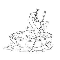 Раскраска: лебедь (Животные) #5066 - Раскраски для печати