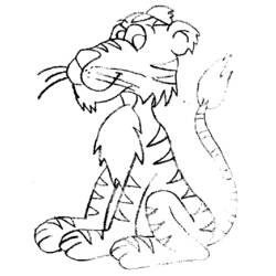 Раскраска: Tigris (Животные) #13616 - Бесплатные раскраски для печати