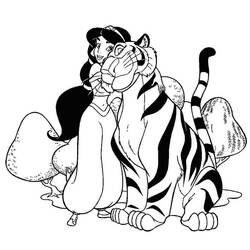 Раскраска: Tigris (Животные) #13640 - Бесплатные раскраски для печати