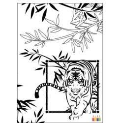 Раскраска: Tigris (Животные) #13656 - Бесплатные раскраски для печати