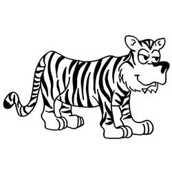 Раскраска: Tigris (Животные) #13725 - Бесплатные раскраски для печати