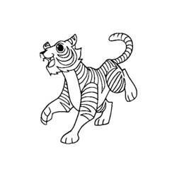 Раскраска: Tigris (Животные) #13770 - Бесплатные раскраски для печати