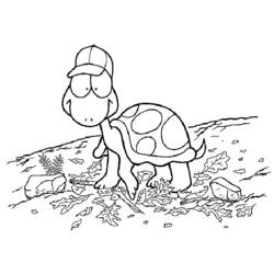 Раскраска: черепаха (Животные) #13465 - Бесплатные раскраски для печати