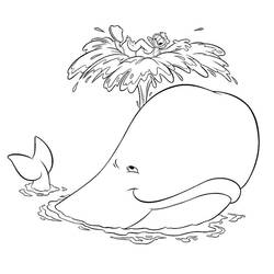 Раскраска: кит (Животные) #878 - Раскраски для печати