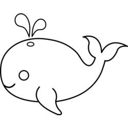 Раскраска: кит (Животные) #914 - Бесплатные раскраски для печати