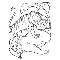 Раскраска: Дикие животные / джунгли (Животные) #21165 - Бесплатные раскраски для печати
