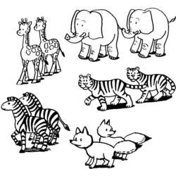 Раскраска: Дикие животные / джунгли (Животные) #21314 - Бесплатные раскраски для печати