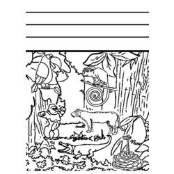 Раскраска: Дикие животные / джунгли (Животные) #21322 - Бесплатные раскраски для печати