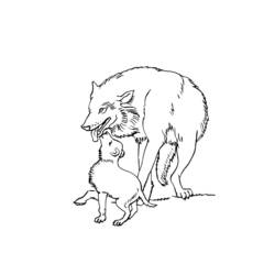 Раскраска: волк (Животные) #10445 - Раскраски для печати