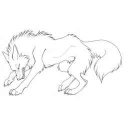 Раскраска: волк (Животные) #10451 - Раскраски для печати