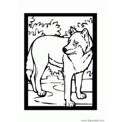 Раскраска: волк (Животные) #10603 - Бесплатные раскраски для печати
