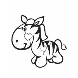 Раскраска: зебра (Животные) #12944 - Бесплатные раскраски для печати