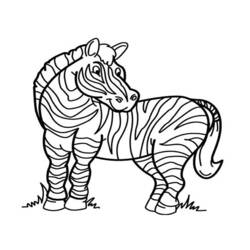 Раскраска: зебра (Животные) #12945 - Бесплатные раскраски для печати