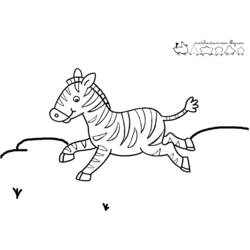 Раскраска: зебра (Животные) #12959 - Бесплатные раскраски для печати