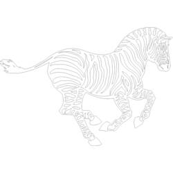 Раскраска: зебра (Животные) #13000 - Бесплатные раскраски для печати