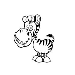 Раскраска: зебра (Животные) #13026 - Бесплатные раскраски для печати