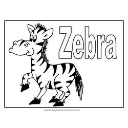 Раскраска: зебра (Животные) #13031 - Бесплатные раскраски для печати