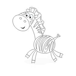 Раскраска: зебра (Животные) #13059 - Бесплатные раскраски для печати