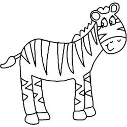 Раскраска: зебра (Животные) #13093 - Раскраски для печати