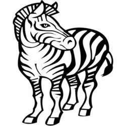 Раскраска: зебра (Животные) #13123 - Бесплатные раскраски для печати