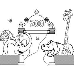 Раскраска: зоопарк (Животные) #12783 - Раскраски для печати