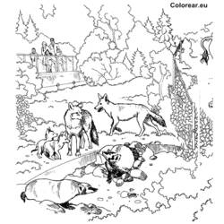 Раскраска: зоопарк (Животные) #12848 - Раскраски для печати