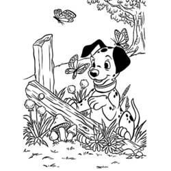 Раскраска: 101 далматинец (Анимационные фильмы) #129168 - Бесплатные раскраски для печати