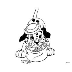 Раскраска: 101 далматинец (Анимационные фильмы) #129263 - Бесплатные раскраски для печати