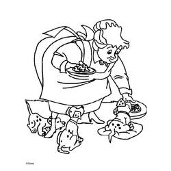 Раскраска: 101 далматинец (Анимационные фильмы) #129265 - Бесплатные раскраски для печати