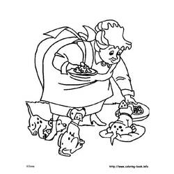 Раскраска: 101 далматинец (Анимационные фильмы) #129320 - Бесплатные раскраски для печати