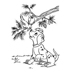 Раскраска: 101 далматинец (Анимационные фильмы) #129404 - Бесплатные раскраски для печати