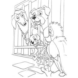 Раскраска: 101 далматинец (Анимационные фильмы) #129423 - Бесплатные раскраски для печати