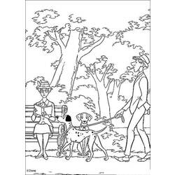 Раскраска: 101 далматинец (Анимационные фильмы) #129437 - Бесплатные раскраски для печати