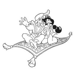 Раскраска: Aladdin (Анимационные фильмы) #127592 - Раскраски для печати