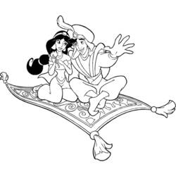 Раскраска: Aladdin (Анимационные фильмы) #127599 - Раскраски для печати