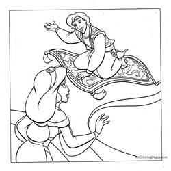 Раскраска: Aladdin (Анимационные фильмы) #127644 - Бесплатные раскраски для печати