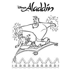 Раскраска: Aladdin (Анимационные фильмы) #127736 - Бесплатные раскраски для печати