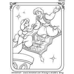 Раскраска: Aladdin (Анимационные фильмы) #127741 - Бесплатные раскраски для печати