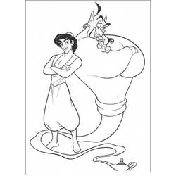 Раскраска: Aladdin (Анимационные фильмы) #127763 - Бесплатные раскраски для печати