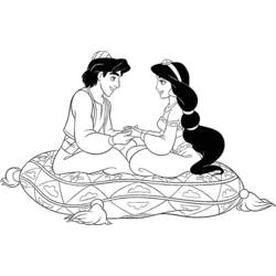 Раскраска: Aladdin (Анимационные фильмы) #127765 - Бесплатные раскраски для печати