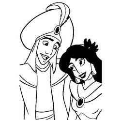 Раскраска: Aladdin (Анимационные фильмы) #127787 - Раскраски для печати