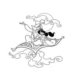 Раскраска: Aladdin (Анимационные фильмы) #127849 - Бесплатные раскраски для печати