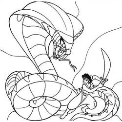 Раскраска: Aladdin (Анимационные фильмы) #127852 - Бесплатные раскраски для печати