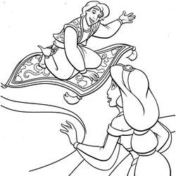 Раскраска: Aladdin (Анимационные фильмы) #127872 - Бесплатные раскраски для печати