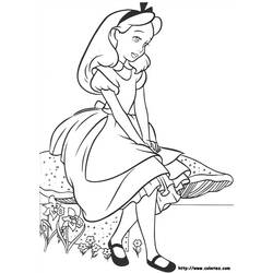 Раскраска: Алиса в стране чудес (Анимационные фильмы) #127998 - Бесплатные раскраски для печати