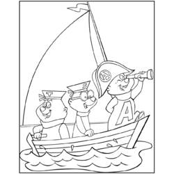 Раскраска: Элвин и бурундуки (Анимационные фильмы) #128344 - Бесплатные раскраски для печати