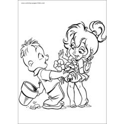 Раскраска: Элвин и бурундуки (Анимационные фильмы) #128381 - Бесплатные раскраски для печати