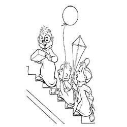 Раскраска: Элвин и бурундуки (Анимационные фильмы) #128416 - Раскраски для печати